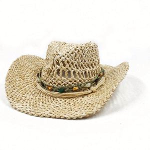 Custom New Arrival Summer Straw Cowboy <b>Hat</b> <b>for</b> Women Men Beach Traveling Sun Shade - Product Image 3