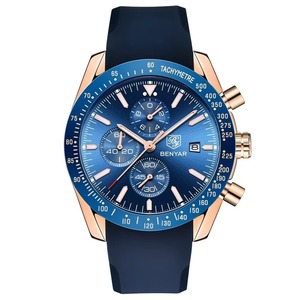Reloj Deportivo Cronógrafo de Cuarzo para Hombre, Estilo Lujoso, Correa de Silicona, Luminoso, Resistente al Agua, con Calendario, Casual y de Negocios, Superventas - Product Image 2
