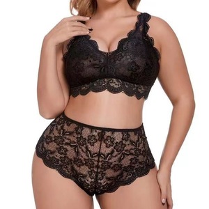 Vêtements de nuit sexy en dentelle transparente pour femmes, lingerie grande taille à entrejambe ouvert, vente en gros - Product Image 1