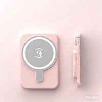 Batterie externe ultra-fine avec logo personnalisé, mini-batterie externe sans fil pour iPhone, électronique, nouveauté 2025