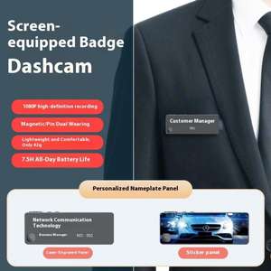 Nuevo Bolígrafo Grabador HD V15 con 7.5 Horas de Grabación de Larga Duración, Sensor CMOS 1080P, Compatible con Pin Magnético, Insignia de Video - Product Image 2