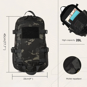 ARTEX Large <b>20L</b> Tactical Molle Assault <b>Backpack</b> Waterproof Outdoor Rucksack for Hiking Camping Mountaineering - Product Image 2