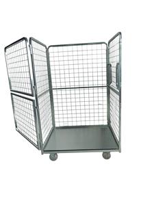 मीटर TC19-1B 1100x900xh1770 मध्यम शुल्क 500 किलोग्राम क्षमता जस्ता मोबाइल रोल पिंजरे के लिए जस्ता प्लेटेड मोबाइल रोल केज ट्रॉली - Product Image 2