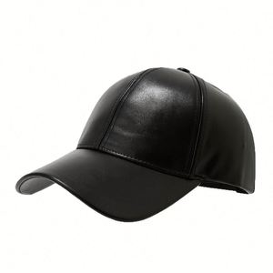 Casquette de baseball en PU de style européen et américain pour hommes, casquette rétro pare-soleil pour l'automne, casquettes de baseball pour personnes d'âge moyen et âgées - Product Image 5