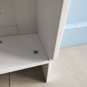 Cubiertas Blancas Grandes para Radiadores Altos, Modernas, con Listones Horizontales, Estante de MDF Grueso para Dormitorio, Pasillo, Hogar - Product Image 3