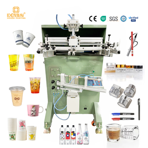 Macchina Serigrafica Semi-Automatica per Stampa su Tazze, Bottiglie di Vetro e Tubi di Plastica per Caffè, Acqua, Cosmetici e Carta - Product Image 1