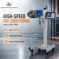 Máquina de Marcado Láser de CO2 IPS-LC30 F MG Smart Control de 30W para Aplicaciones de Códigos Variables de Alta Calidad