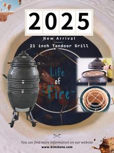 किम्स्टोन नया डिजाइन तंदूर ओवन 21 इंच तंदूर सेट एशिया xl प्रीमियम चिकन स्मोकर मशीन आउटडोर रसोई के लिए - Product Image 4