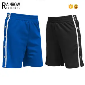 Clothing Suppliers Side Snap Button Polyester fabricTrack Shorts for men