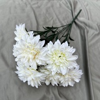 PT-CH008 Dahlias artificiels en soie rose, vente chaude, en vrac, multicolores, tendance, pour décoration DIY