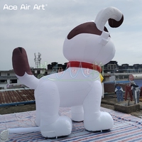 2025 mignon géant gonflable chien dessin animé modèle cour décoration pour animalerie publicité, gonflable Husky modèle pour les Promotions