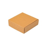 Petite boîte carrée pliable en papier kraft blanc pour emballage de montres, lunettes et bibelots faits à la main, avec revêtement UV