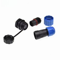 Connecteur d'aviation circulaire étanche IP68 SP13 SP17 SP21, 2-9 broches, avec verrouillage par filetage, mâle/femelle, pour LED, solaire et contrôle industriel