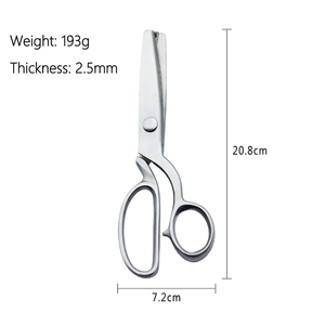 Tesoura de Alfaiate Artesanal DIY em Aço Inoxidável com Dentes para Corte de Renda e Tecido - Product Image 2