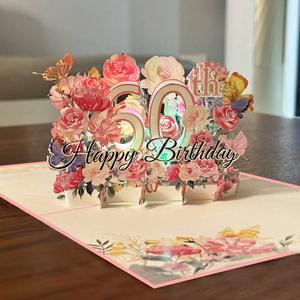 Vente en gros de cartes de vœux pop-up 3D personnalisées faites à la main, papier <span class=keywords><strong>musique</strong></span> légère, chanson numérique <span class=keywords><strong>pour</strong></span> les affaires, <span class=keywords><strong>joyeux</strong></span> <span class=keywords><strong>anniversaire</strong></span>, événements de remerciement - Product Image 5