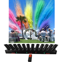FX Idea Fontaine de fumée colorée en forme d'éventail pour événements de révélation du sexe, baby shower, demande en mariage, mariage en plein air et fêtes