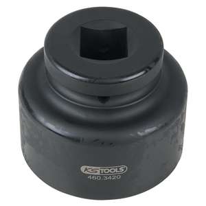 KS TOOLS Douille pour écrou d'essieu 1 ", 8 pans, court, 75 mm - Product Image 1