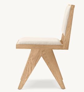 Sillas Modernas para Sala de Estar, Silla de Comedor con Marco Jakob y Tapicería de Tela, Sillas de Comedor de Madera - Product Image 4