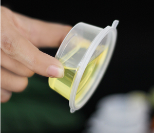 Tasses jetables en plastique PP pour portions de sauce 1oz 1.5oz 2oz 3oz 4oz bols de service à condiments contenant de charcuterie avec couvercle à charnière - Product Image 3