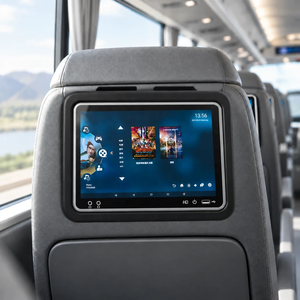 Bus <span class=keywords><strong>VOD</strong></span> Passagier-Android-Display Unterhaltung 10,1" Rücksitz-TV Touchscreen GPS WLAN Musik Film Monitor für Reisebus Zug - Product Image 1
