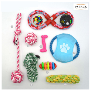 Juguetes Para Perros de cuerda de algodón duradera, juego de regalo para mascotas, surtido gratis, <span class=keywords><strong>2021</strong></span>, 10 Uds. - Product Image 2