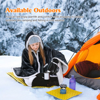 Couverture matelassée en flanelle électrique portable chauffée avec contrôle de la température lavable en machine