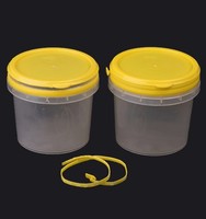 Seau à peinture en plastique incassable, écologique, recyclable, de qualité alimentaire, 20L, avec couvercle à joint hermétique, certifié ISO, couleur personnalisée, à prix abordable