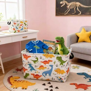Panier de rangement pliable polyvalent pour la maison, idéal pour les jouets, les vêtements et les livres des enfants - Product Image 5