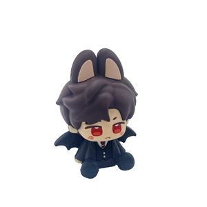 Custom Logo Customized Cartoon 3D Soft PVC Rubber <strong>Mini</strong> Cute Promotional Key Chains Doll Gifts With Personalized Logo <strong>Keyring</strong> - Product Image 1
