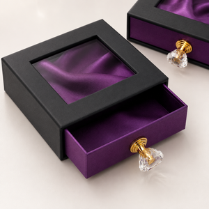 Luxury Crystal Knob Drawer Jewelry <b>Box</b> Premium Packaging for Rings Necklace <b>Earrings</b> and Jewelry Collections - Product Image 4
