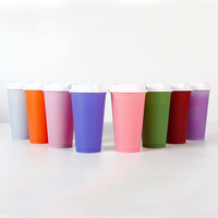 Mug de voyage réutilisable sans BPA pour Noël, la gym ou les fêtes, avec couvercle et ouverture pour boire directement, 1,0 L