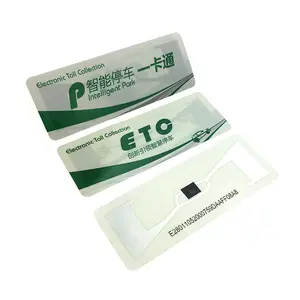 Long-range 860-960Mhz UCODE 8/ Alien H3 RFID UHF Windshield Vehicle Identification Tag RFID Label