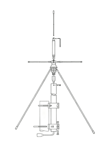 Antenne de station de base répétitrice Discone à balayage large bande 1,3M 25-1300MHz 25-3000MHz D130 D3000N - Product Image 4