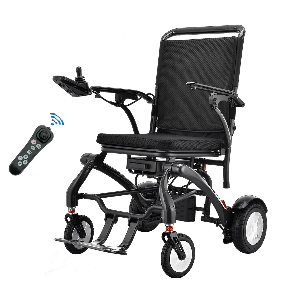 高齢者のためのホット販売ポータブルモビリティ脳性麻痺ホイールチェアカーボンフレーム電気スマートカーボンファイバー車椅子