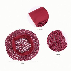Gorros de malla elásticos reutilizables para dormir, tipo snood, para mujeres con cabello largo y rizado, regalo promocional - Product Image 3