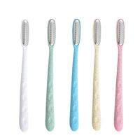 Kit de pédicure en acier inoxydable avec manche en paille de blé, comprenant lime à pieds, râpe à callosités, lime à peaux mortes et lime à ongles, pour le soin des pieds