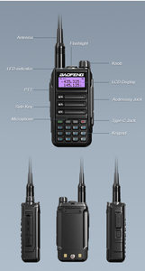 UV-16/UV-16M <span class=keywords><strong>UV16</strong></span> para Walkie Talkie Portátil de 10W AM/FM, Resistente al Agua IPX7, Alcance de 50km, VHF/UHF, 128 Canales, 2500-3000mAh - Product Image 6