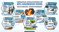 Oxyde de magnésium en poudre à haute blancheur (80%) – Adsorbant de métaux lourds pour les eaux usées industrielles
