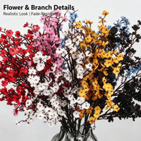 Bouquet d'artificiels en soie souple pour décoration de mariage et de maison, idéal pour la Saint-Valentin et la Fête des Mères - Vente en gros