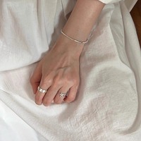Anillo de Tungsteno Estilo Japonés-Coreano con Forma de Estrella de Mar para Mujer, Nuevo Diseño Minimalista de Dos Capas para el Dedo Índice, Sutilmente Lujoso