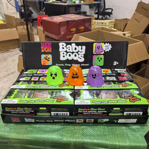 Ensemble de jouets sensoriels Ghost Squishy qui brillent dans le noir, Baby Boos Mini Halloween, jouet anti-stress pour enfants, cadeau pour fête d'enfants - Product Image 3