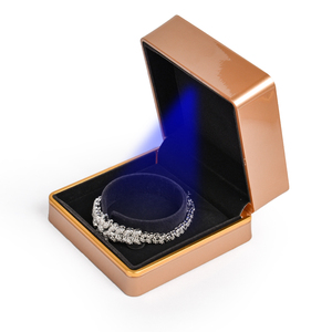 Wholesale Bracelet Necklace Earring Ring Packaging <b>LED</b> Jewelry <b>Box</b> With <b>LED</b> <b>Light</b> - Product Image 6