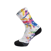 Chaussettes de sport personnalisées pour homme, respirantes, antidérapantes, à séchage rapide, tricotées, imprimées, écologiques, avec bordure et bas de chaussette, collection automne