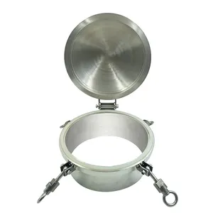 20 Inch High Pressure Sanitary Stainless Steel Welded Butt Round Manlid