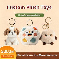 Fabricant de peluches animales, porte-clés en peluche, design personnalisé, broderie mignonne, jouets en peluche de dessin animé