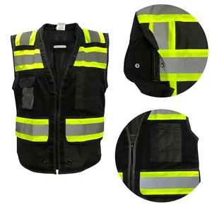 En20471 Reflective Vest Manufacturer Safety Vest Polyester Reflective Work Vest Orem