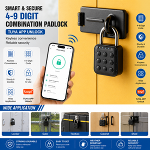 <span class=keywords><strong>Candado</strong></span> Electrónico Inteligente de Aleación de Zinc con Certificación IP65, CE, FCC y RoHS, <span class=keywords><strong>Candado</strong></span> con Contraseña, Soporte OEM - Product Image 1