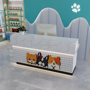 Vente en gros d'usine supermarché <span class=keywords><strong>animalerie</strong></span> caisse présentoir professionnel d'usine pour vente au détail chat animal de compagnie conteneur comptoir - Product Image 1
