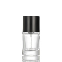Flacon de parfum en verre rechargeable 30ml 50ml 100ml, flacon pulvérisateur cosmétique vide, vaporisateur à fine brume, fond épais, col à vis cylindrique