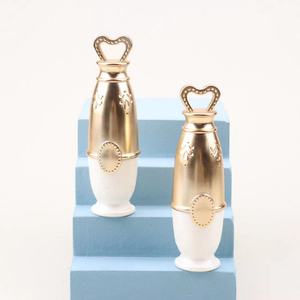 Kunststoff Ei geformte Kunststoff flüssige weiße Tube Lippenstift <span class=keywords><strong>Royal</strong></span> <span class=keywords><strong>Gold</strong></span> leere Lippenstift Tuben Behälter Luxus - Product Image 2